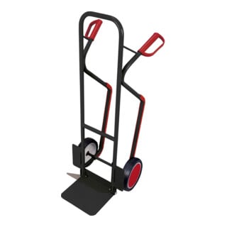 VarioFit Stahlrohrkarre abklappbare Schaufel RAL 7016 anthrazitgrau