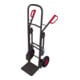 VARIOfit Stahlrohrkarre mit 2 Stützrädern RAL 7016