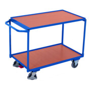 VARIOfit Tischwagen mit 2 Ladeflächen, Schiebegriff waagerecht