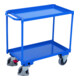 VARIOfit Tischwagen mit 2 Ladeflächen 845 x 495 mm Schiebegriff waagerecht
