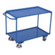 VARIOfit Tischwagen mit 2 Ladeflächen 995 x 595 mm Schiebegriff waagerecht