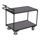 VARIOfit Tischwagen mit 2 Ladeflächen Totmannbremse RAL 7016