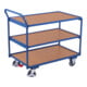 VARIOfit Tischwagen mit 3 Ladeflächen 985 x 595 mm Schiebegriff nach oben gerichtet