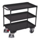 VARIOfit Tischwagen mit 3 Ladeflächen RAL 7016