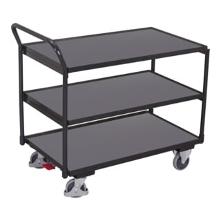 VARIOfit Tischwagen mit 3 Ladeflächen RAL 7016