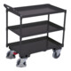 VARIOfit Tischwagen mit 3 Ladeflächen RAL 7016