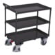 VARIOfit Tischwagen mit 3 Ladeflächen RAL 7016