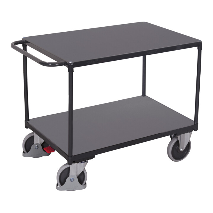 VARIOfit Tischwagen schwer 2 Ladeflächen RAL 7016