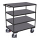 VarioFit Tischwagen schwer mit 4 Ladeflächen RAL 7016