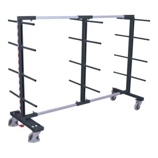 VARIOfit Tragarmwagen zweiseitig RAL 7016