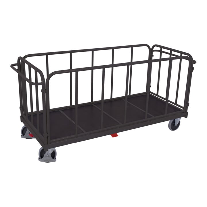 VARIOfit Vierwandwagen mit senkrechten Streben RAL 7016