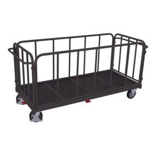 VARIOfit Vierwandwagen mit senkrechten Streben RAL 7016