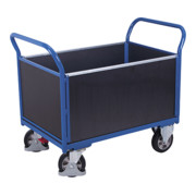 VARIOfit Schwerlast-Vierwandwagen mit Siebdruckplatte, Traglast 1000kg