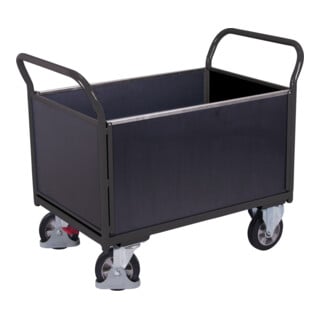 VARIOfit Vierwandwagen mit Siebdruckplatte RAL 7016
