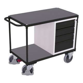VarioFit Werkstattwagen mit 2 Ladeflächen RAL 7016