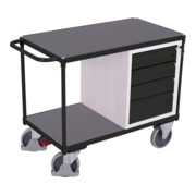 VarioFit Werkstattwagen mit 2 Ladeflächen RAL 7016