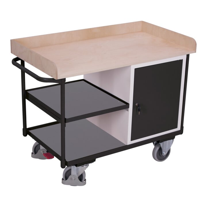 VARIOfit Werkstattwagen mit 3 Ladeflächen RAL 7016