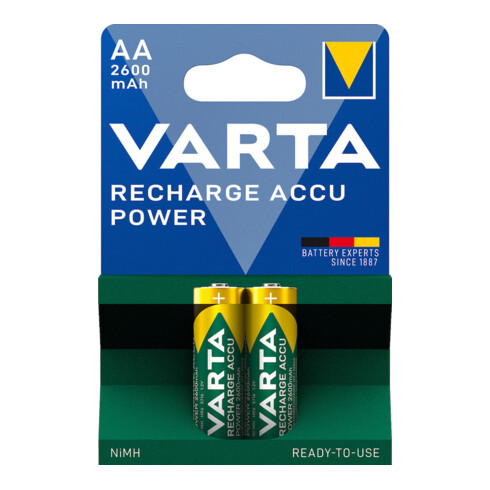 Varta Akkuzelle 1,2 V 2600 mAh R6-AA-Mignon HR6 2