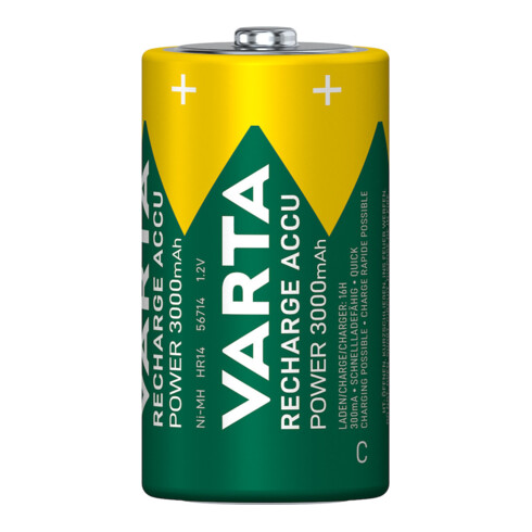 Varta Akkuzelle 1,2 V 3000 mAh R14-C-Baby HR14 2