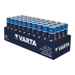 Varta Alkali-Mangaan Batterijen, Internationale maat: LR3, 04903121394