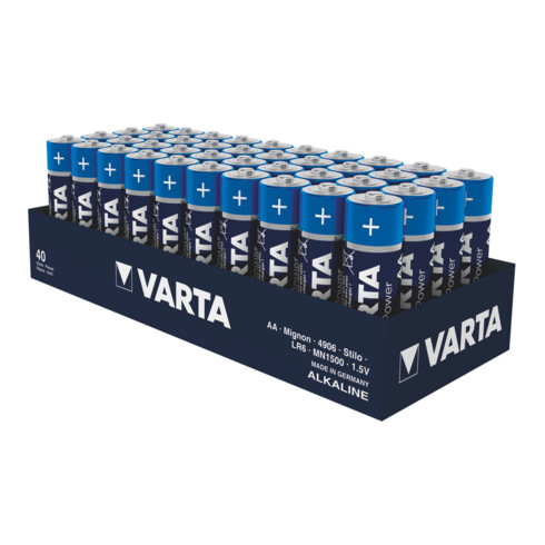 VARTA Batterie alcaline al manganese, Dim. internazionale: LR6