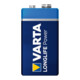 VARTA Batterie alcaline al manganese, Dim. internazionali: 6LR61-1