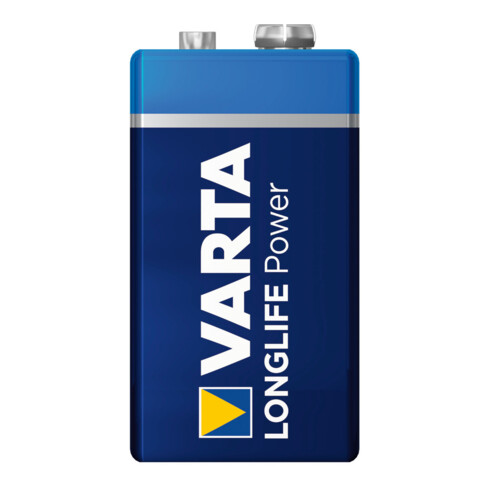 VARTA Batterie alcaline al manganese, Dim. internazionali: 6LR61