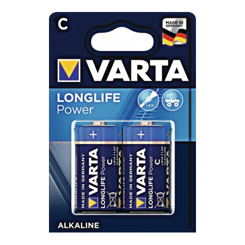 Varta Batterie Alkaline High Energy 1,5 V C-AM2-Baby 7800 mAh LR14 4914 2 St./Bl.