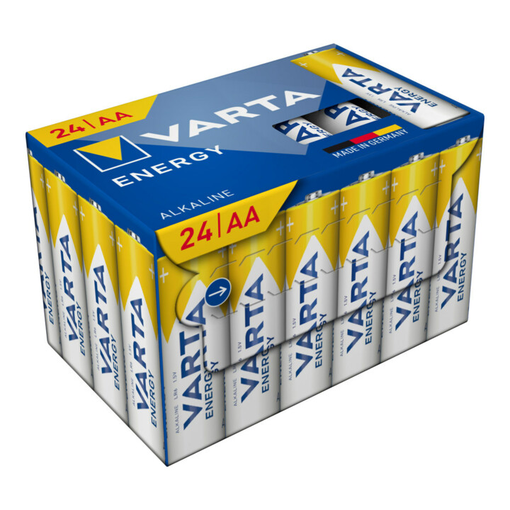 Varta Batterie Energy AA pack de 24 Alcaline Cube