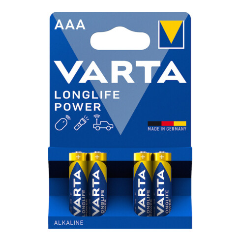 VARTA Batterie High Energy 1,5V Microcellule 1240mAh V-ALK04903