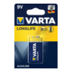 VARTA Batterie LONGLIFE 9V E-Block, 1-er Bli.-1