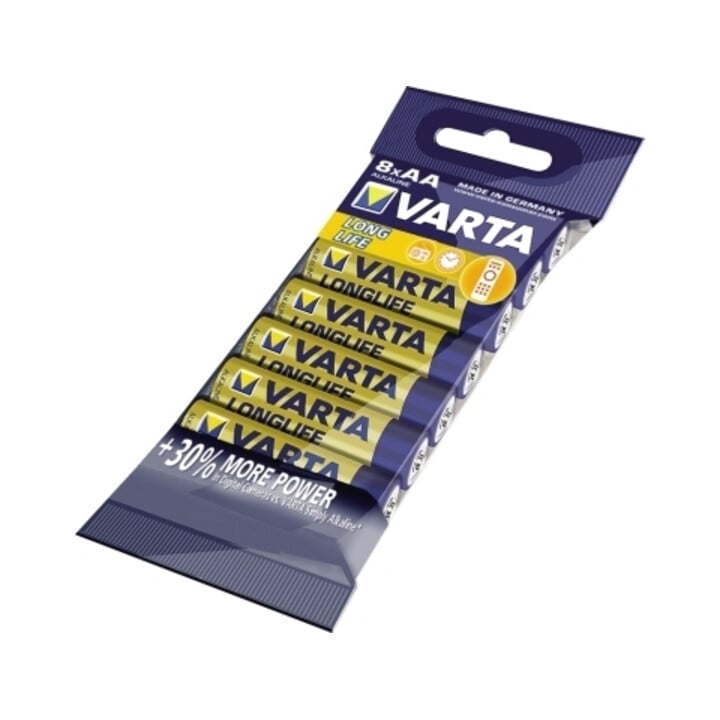 VARTA Batterie LONGLIFE AA, 8-er Folie