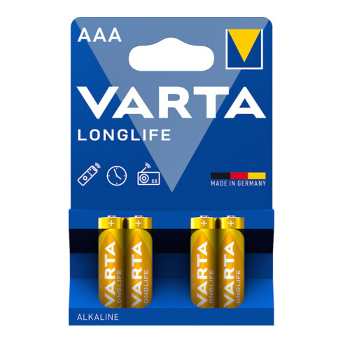VARTA Batterie LONGLIFE AAA 4er Blister