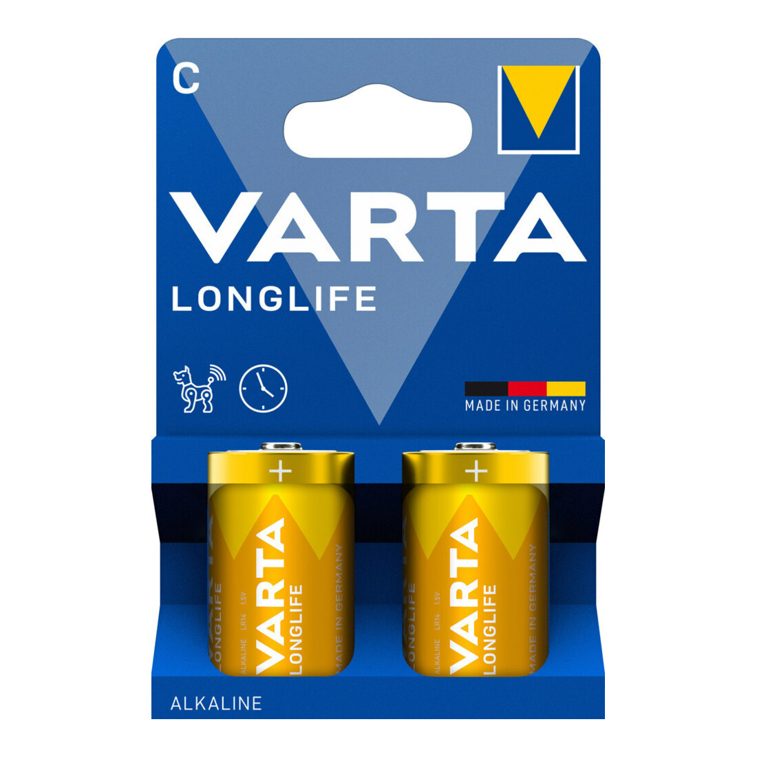 Varta Batterie LONGLIFE C 2 pcs Blister Alcaline