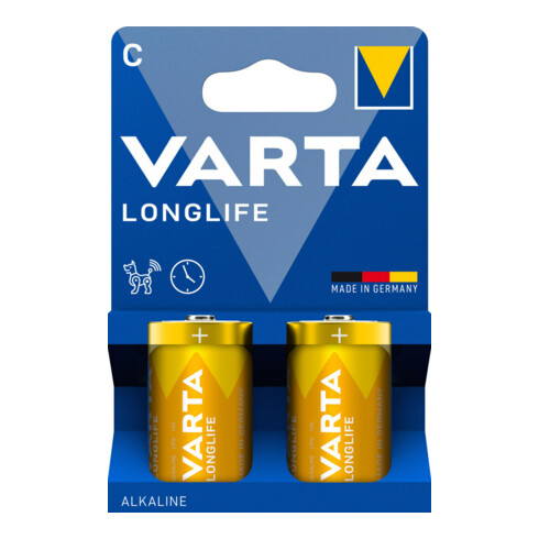 Varta Batterie LONGLIFE C 2er Blister Alkaline