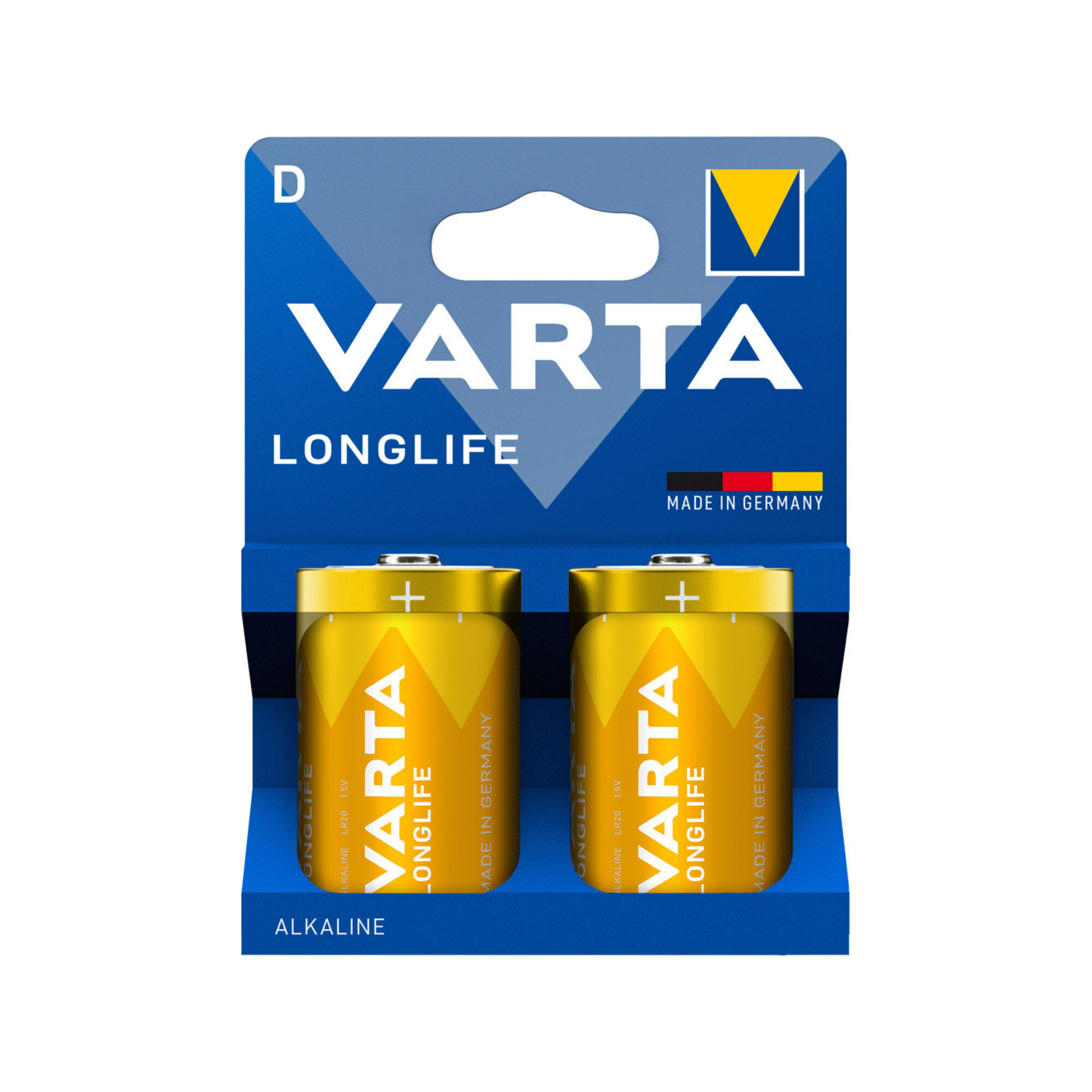 Varta Batterie LONGLIFE D 2er Blister Alkaline