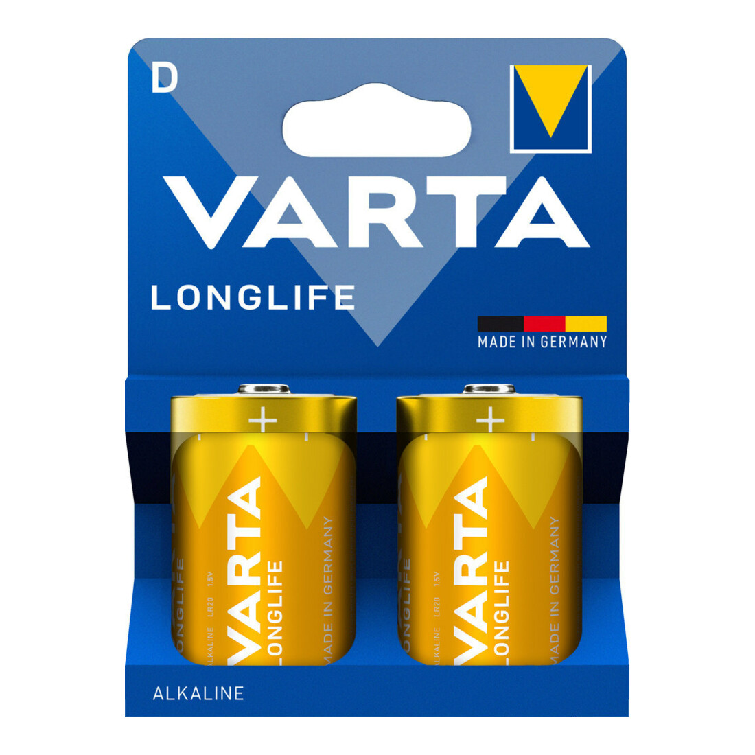 Varta Batterie LONGLIFE D 2er Blister Alkaline