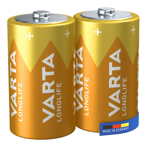 Varta Batterie LONGLIFE D 2er Blister Alkaline