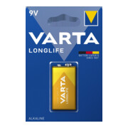 Varta Batterie Longlife E E-Block, 6LR61, Al-Mn 4122 Bli.1-2