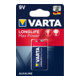 Varta Batterie Longlife Max Power E-Block, 6LR61, Al-Mn 4722 Bli.1