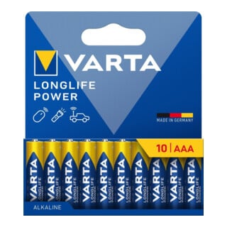 VARTA Batterie Longlife Power AAA 10er Pack