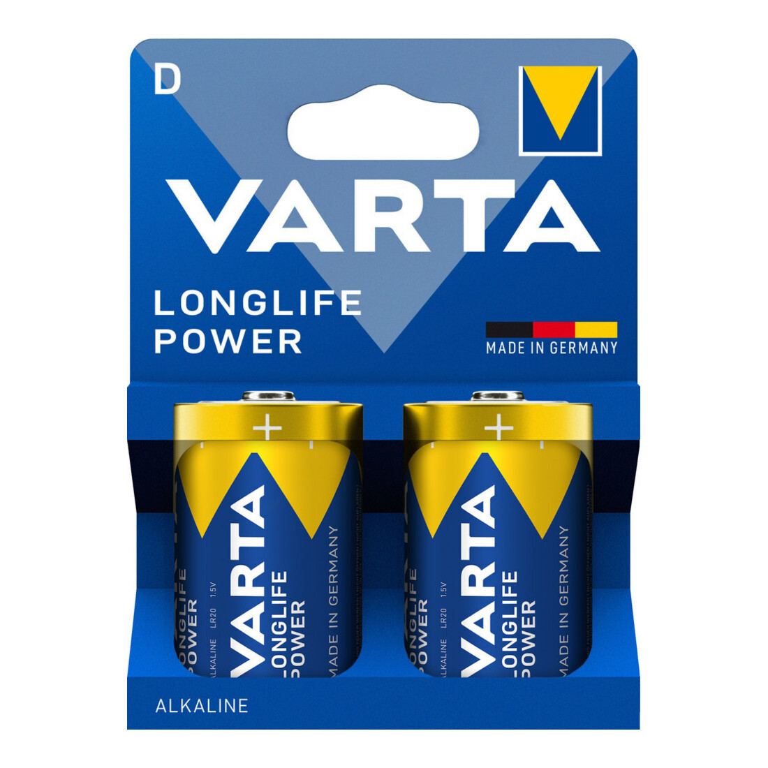 Varta Batterie LONGLIFE POWER D 2 blister alcaline