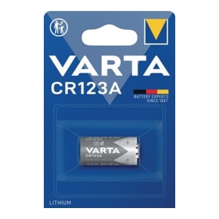 Varta Batterie Prof.Lithium 3 V CR123A 1480 mAh CR17345 6205 1 St./Bl.