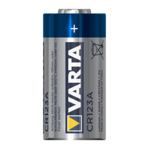Varta Batterie Prof.Lithium 3 V CR123A 1480 mAh CR17345 6205 1 St./Bl.