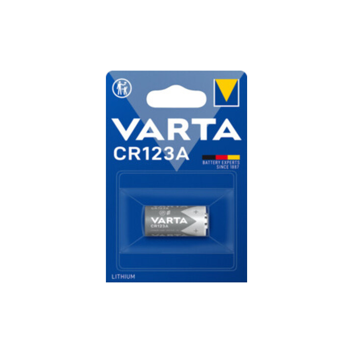 Varta Batterie Prof.Lithium 3 V CR123A 1480 mAh CR17345 6205 1 St./Bl.
