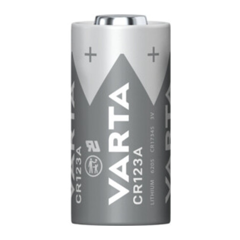 Varta Batterie Prof.Lithium 3 V CR123A 1480 mAh CR17345 6205 1 St./Bl.
