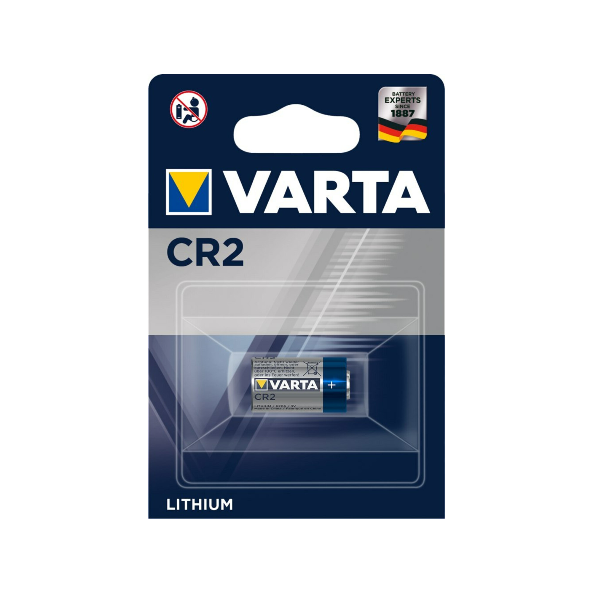 Varta Batterie Prof.Lithium 3 V CR2 920 mAh CR15H270 6206 1 St./Bl.