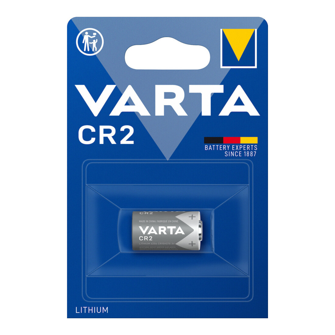 Varta Batterie Prof.Lithium 3 V CR2 920 mAh CR15H270 6206 1 St./Bl.