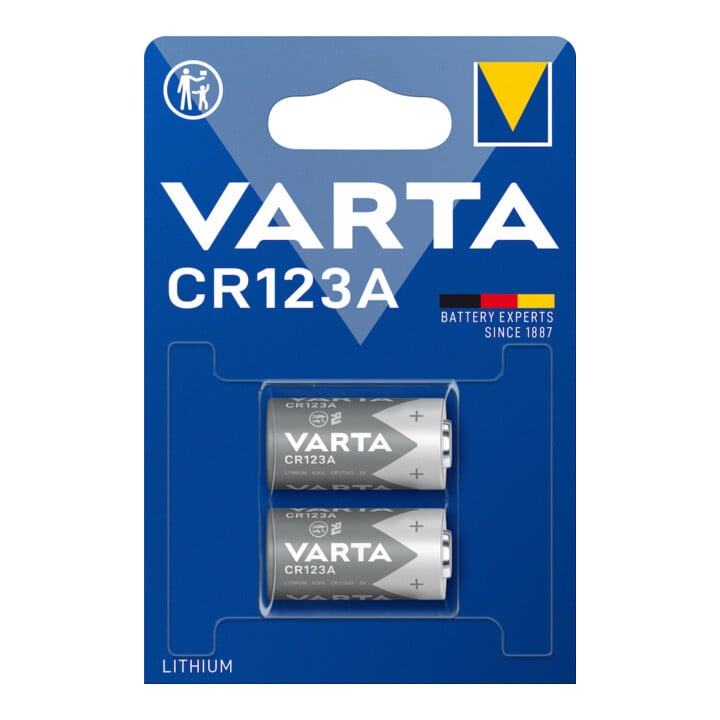VARTA Batterie Profess. CR123A 2er Blister, 3,0V