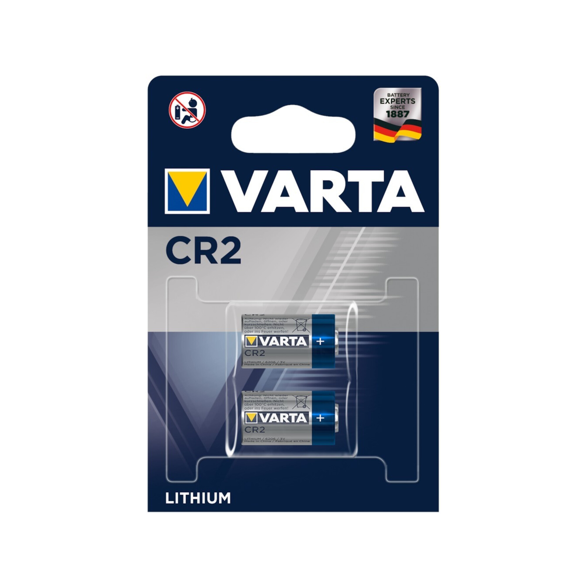 VARTA Batterie Profess. CR2 2er Blister, 3,0V